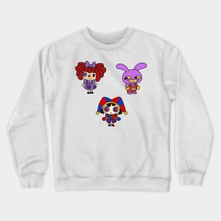 amazing Digital Circus pomni, jax and ragatha Crewneck Sweatshirt